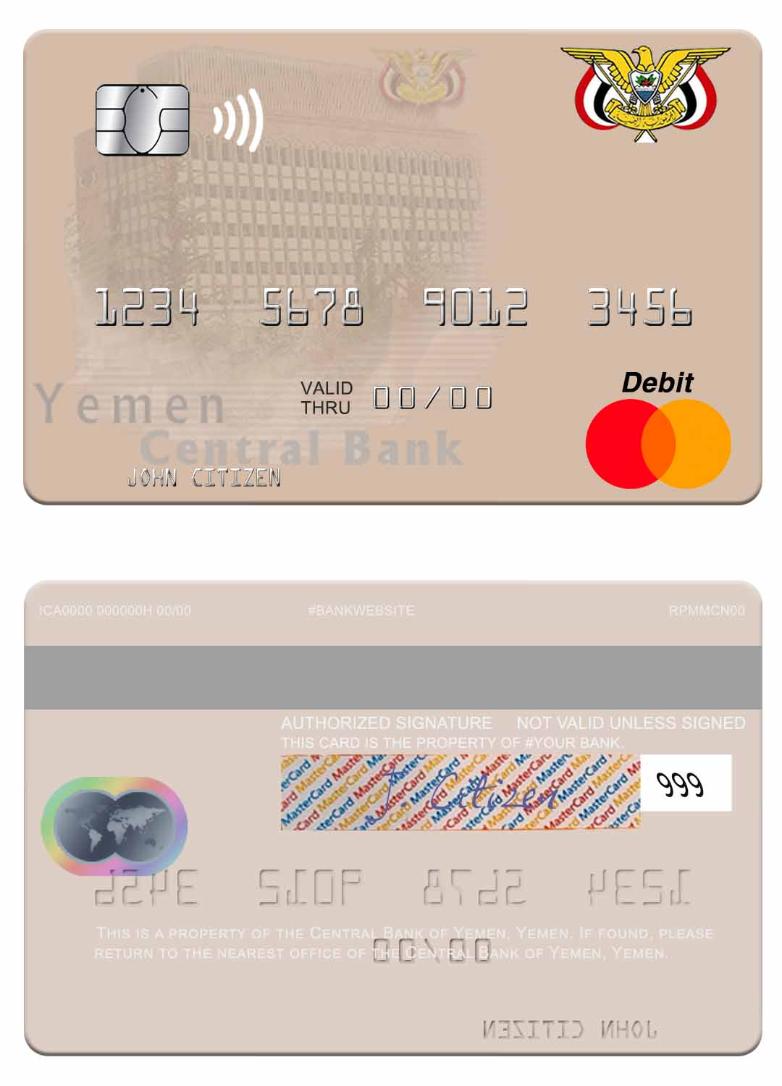 Yemen Central Bank of Yemen mastercard